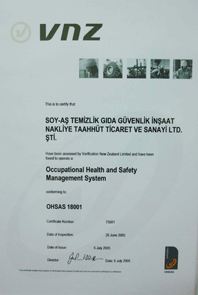 temizlik firması temizlik şirketi firmaları şirketleri iş güvenliği işçi sağlığı ohsas belgesi 18001